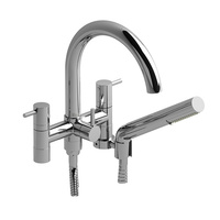  CS Deck Mount With Handshower Tub Faucet - Chrome