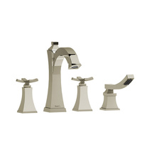  Eiffel Deck Mount With Handshower Tub Faucet - Polished Nickel - PVD