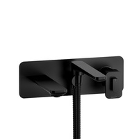  Equinox Wall Mount Whirlpool Faucet Tub Faucet - Black