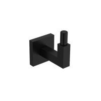  Kubik Robe Hook Bathroom Accessory - Black