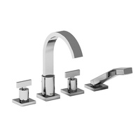  Profile Deck Mount With Handshower Tub Faucet - Chrome