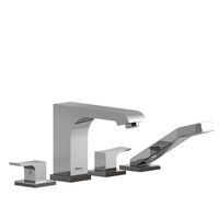  Zendo Deck Mount With Handshower Tub Faucet - Chrome