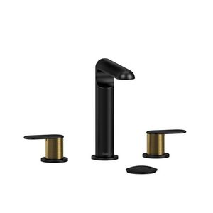 RCI08BKBG Ciclo 8'' Widespread Bathroom Faucet - Black / Brushed Gold (PVD) RCI08BKBG Ciclo 8'' Widespread Bathroom Faucet - Black / Brushed Gold (PVD)