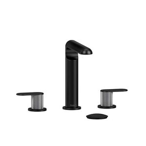 RCI08KNBKBC10 Ciclo 8'' Widespread Bathroom Faucet - Black / Brushed Chrome (PVD)