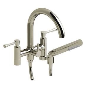 RED06LPN Edge Deck Mount With Handshower Tub Faucet - Polished Nickel - PVD RED06LPN Edge Deck Mount With Handshower Tub Faucet - Polished Nickel - PVD