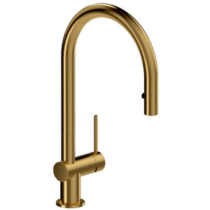 RAZ101BG Azure Pull-Out Spray Kitchen Faucet - Brushed Gold