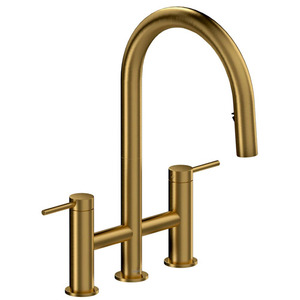 RAZ400BG Azure Pull-Out Spray Kitchen Faucet - Brushed Gold