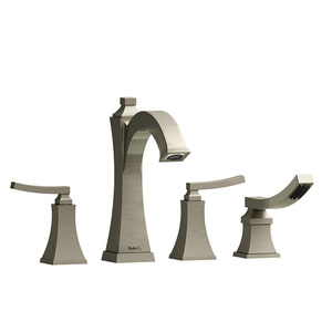 REF12LBN Eiffel Deck Mount With Handshower Tub Faucet - Brushed Nickel