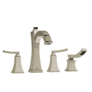 REF12LPN Eiffel Deck Mount With Handshower Tub Faucet - Polished Nickel - PVD