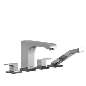 RZO12C Zendo Deck Mount With Handshower Tub Faucet - Chrome RZO12C Zendo Deck Mount With Handshower Tub Faucet - Chrome