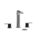 Riobel RCI08BCBK Brushed Chrome (PVD) / Black 8'' Widespread Bathroom Sink Faucet