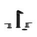 Riobel RCI08BKBC Black / Brushed Chrome (PVD) 8'' Widespread Bathroom Sink Faucet