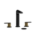 Riobel RCI08BKBG Black / Brushed Gold (PVD) 8'' Widespread Bathroom Sink Faucet