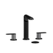 Riobel RCI08BKC Black / Chrome 8'' Widespread Bathroom Sink Faucet