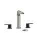 Riobel RCI08CBK10 Chrome / Black 8'' Widespread Bathroom Sink Faucet