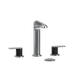 Riobel RCI08KNBCBK Brushed Chrome (PVD) / Black 8'' Widespread Bathroom Sink Faucet