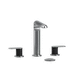 Riobel RCI08KNBCBK10 Brushed Chrome (PVD) / Black 8'' Widespread Bathroom Sink Faucet