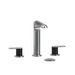 Riobel RCI08LNBCBK Brushed Chrome (PVD) / Black 8'' Widespread Bathroom Sink Faucet