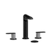 Riobel RCI08LNBKBC Black / Brushed Chrome (PVD) 8'' Widespread Bathroom Sink Faucet