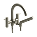 Riobel RCS06BN Brushed Nickel Deck Mount Tub Faucet With Handshower