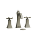 Riobel REF08KBN10 Brushed Nickel 8'' Widespread Bathroom Sink Faucet