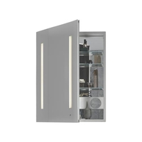  AiO Swing Door Medicine Cabinet - Stainless Steel