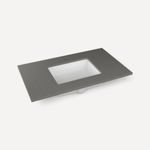 RTB37UCO911 Craft Series Vanity Top Bathroom Vanity - Stone Gray RTB37UCO911 Craft Series Vanity Top Bathroom Vanity - Stone Gray