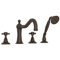  Acqui Deck Mount With Handshower Tub Faucet - Tuscan Brass