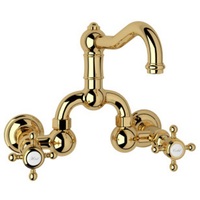  Acqui Wall Mount Bathroom Faucet Bathroom Faucet - Italian Brass