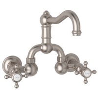  Acqui Wall Mount Bathroom Faucet Bathroom Faucet - Satin Nickel