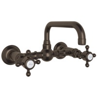  Acqui Wall Mount Bathroom Faucet Bathroom Faucet - Tuscan Brass