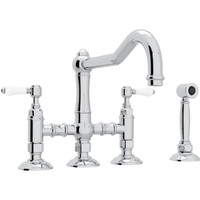Two Handle Kitchen Faucet 4 Hole