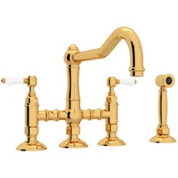 Two Handle Kitchen Faucet 4 Hole