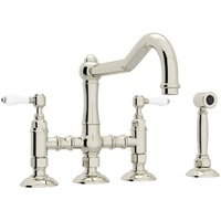 Two Handle Kitchen Faucet 4 Hole