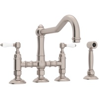 Two Handle Kitchen Faucet 4 Hole