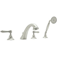  Viaggio Deck Mount With Handshower Tub Faucet - Polished Nickel