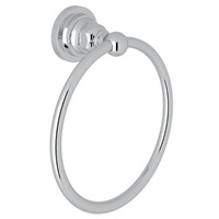  San Giovanni Towel Ring Bathroom Accessory - Polished Chrome