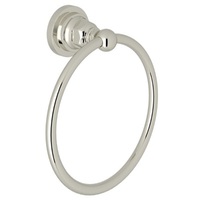  San Giovanni Towel Ring Bathroom Accessory - Polished Nickel