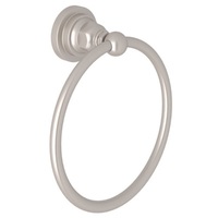  San Giovanni Towel Ring Bathroom Accessory - Satin Nickel