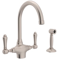  San Julio Two-Handle Kitchen Faucet - Satin Nickel