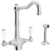 Two Handle Kitchen Faucet 2 Hole