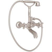  Palladian Wall Mount Whirlpool Faucet Tub Faucet - Satin Nickel