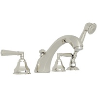  Palladian Deck Mount With Handshower Tub Faucet - Polished Nickel