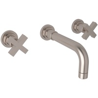  Lombardia Wall Mount Bathroom Faucet Bathroom Faucet - Satin Nickel