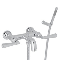  San Giovanni Wall Mount Whirlpool Faucet Tub Faucet - Polished Chrome