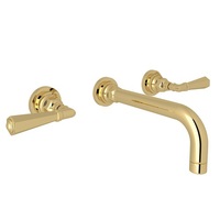  San Giovanni Wall Mount Bathroom Faucet Bathroom Faucet - Unlacquered Brass