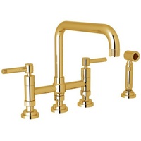 Two Handle Kitchen Faucet 4 Hole