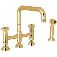 Two Handle Kitchen Faucet 4 Hole