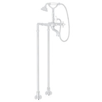  Italian Bath Freestanding Tub Faucet - Polished Chrome