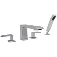  Caswell Deck Mount With Handshower Tub Faucet - Polished Chrome